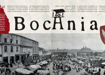 Skarb miasta, panorama Bochni z roku 1914