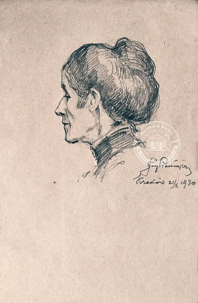 Józef Pieniążek (1888 – 1953) Portret Olgi Boznańskiej