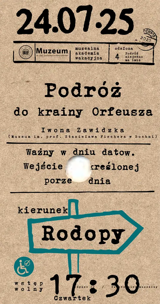 Muzealna Akademia Wakacyjna 2025. Podróż do krainy Orfeusza